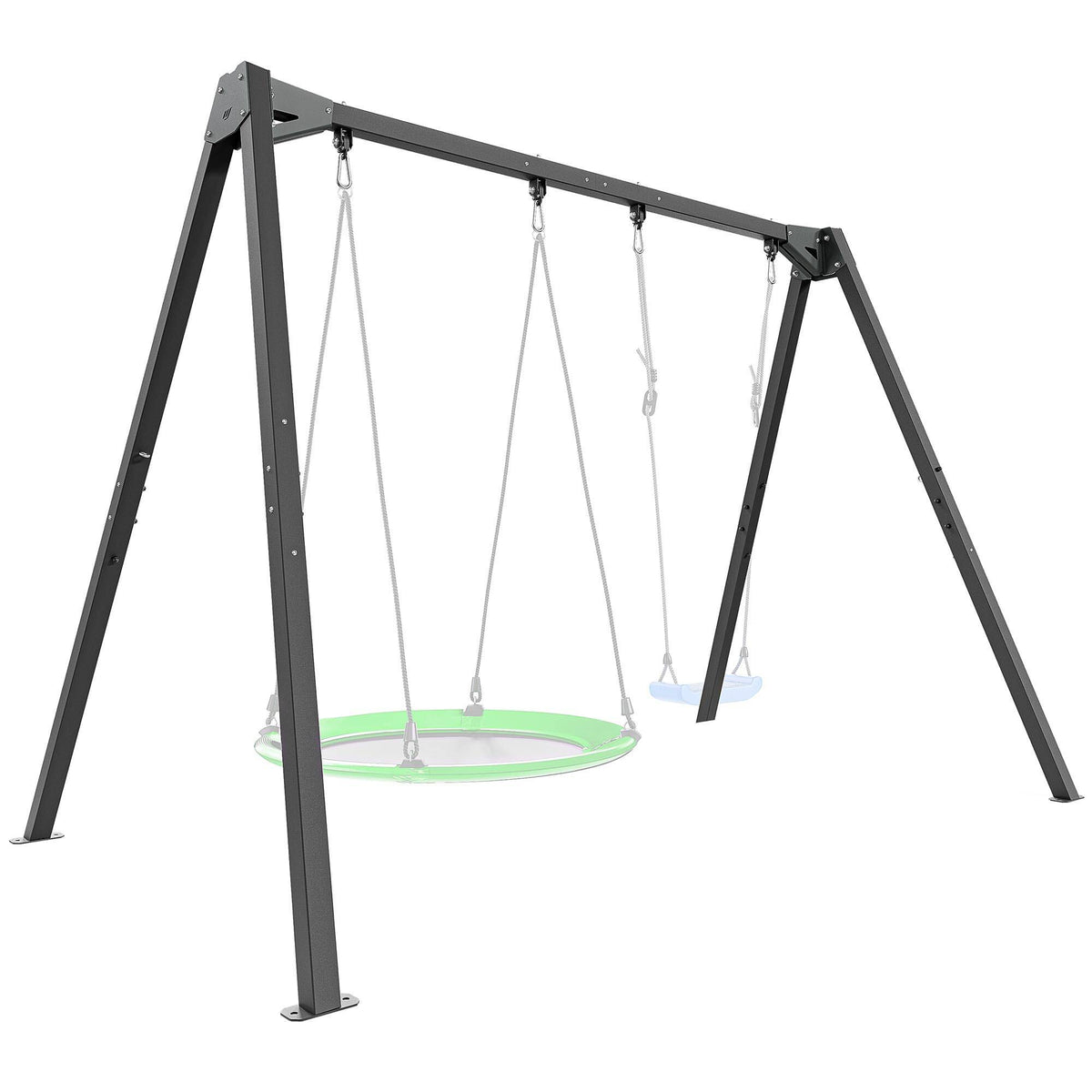 Doppelschaukel auf Lagern (2 Stationen) PREMIUM MO-013 – Marbo Sport – Ansicht 1
