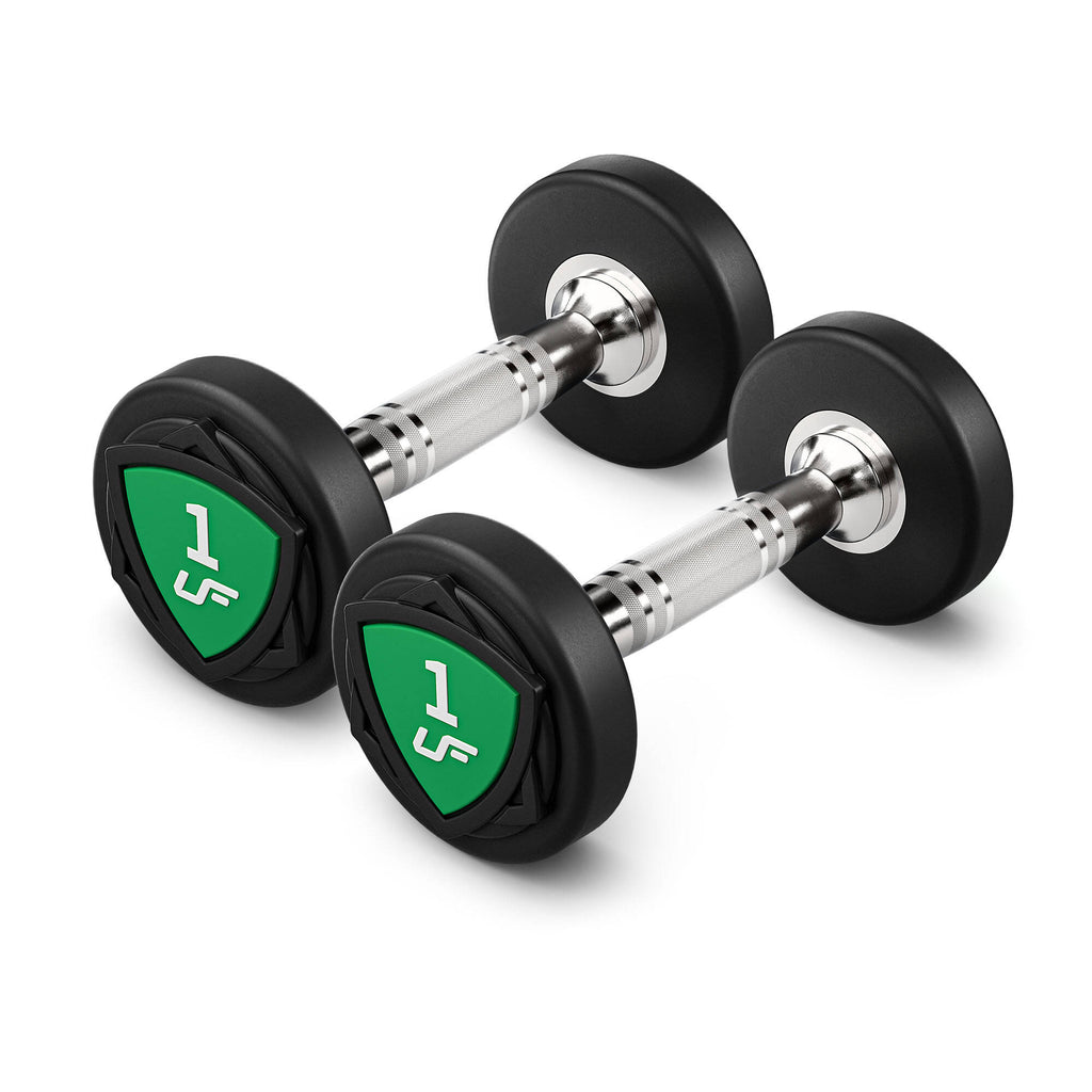 Polyurethan-Kurzhantelset 1–10 kg (1-kg-Abstufung), Gesamtgewicht 110 kg – UpForm – Ansicht 3