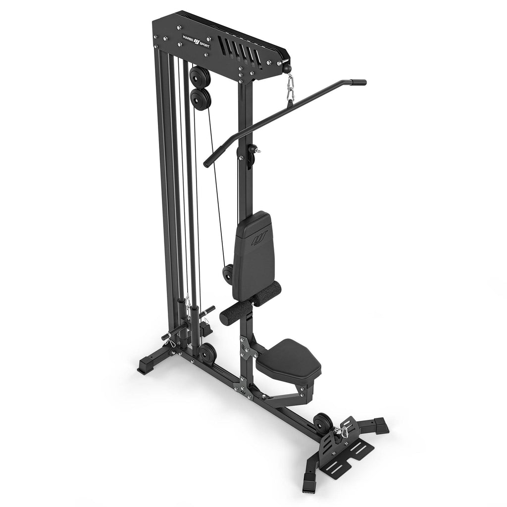 Stationärer Latzug mit oberem und unterem Seilzug inkl. Sitzbank MS-W101 2.0 – Marbo Sport – Ansicht 2