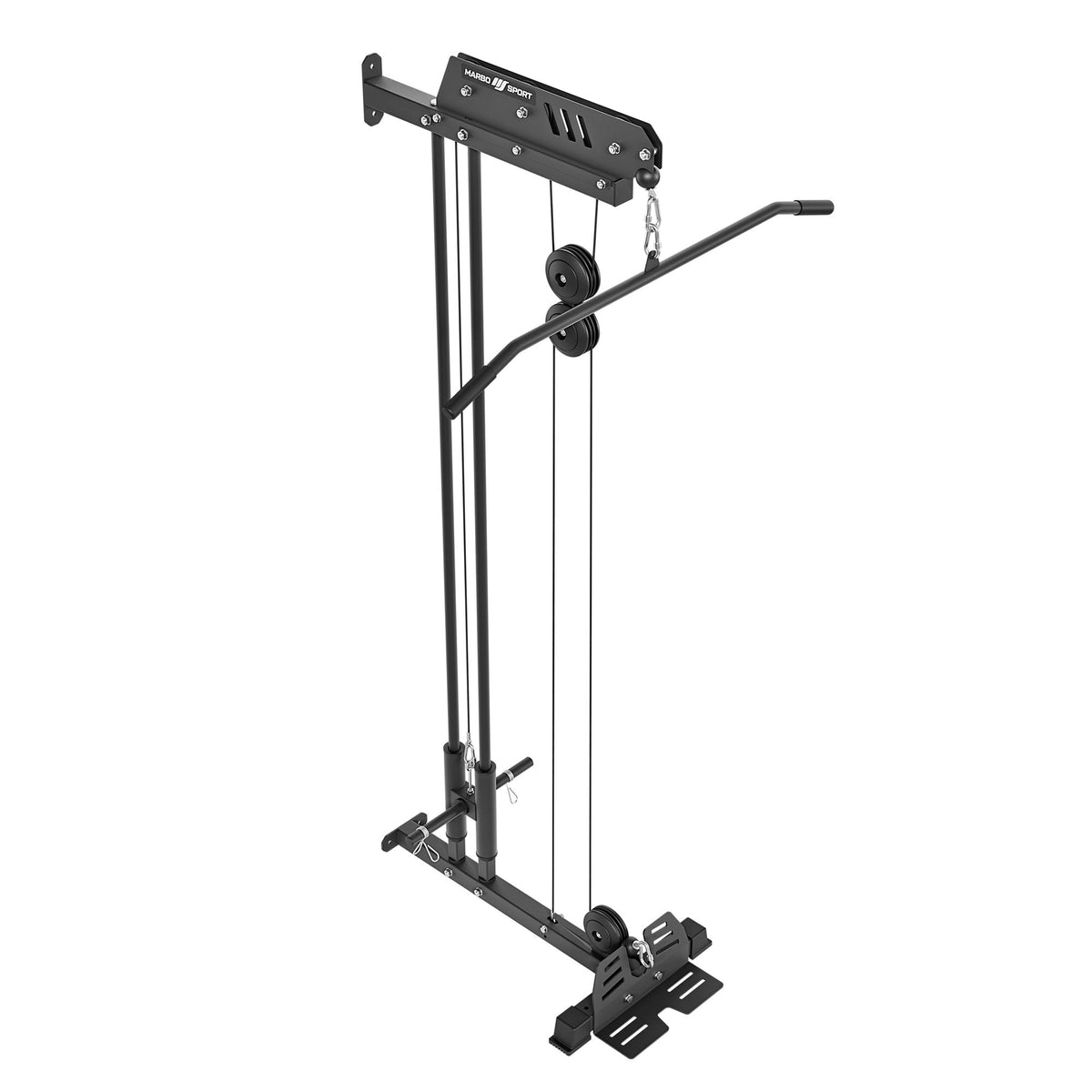 Wandmontierter Latzug mit zwei Führungsschienen MS-W103 2.0 – Marbo Sport – Ansicht 4