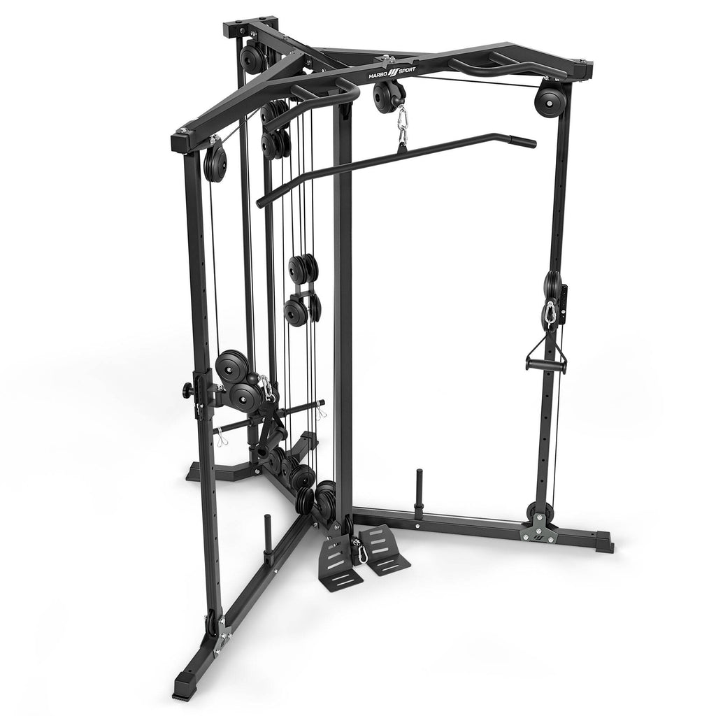Freihantel-Trainingsstation mit oberem und unterem Seilzug MS-W106 2.0 – Marbo Sport – Ansicht 3