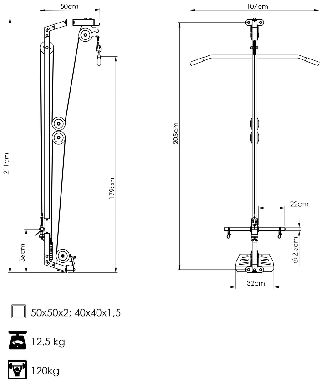 Rack-Seilzug MS-W107 2.0 - Marbo Sport – Ansicht 5