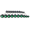 Set gerader Polyurethan-Fixhanteln 10–55 kg (5-kg-Abstufung), Gesamtgewicht 325 kg – UpForm – Ansicht 1