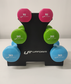 Vinyl-Fitness-Set 12 kg mit Ständer - UpForm – Ansicht 7