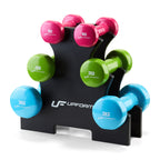 Vinyl-Fitness-Set 12 kg mit Ständer - UpForm – Ansicht 1