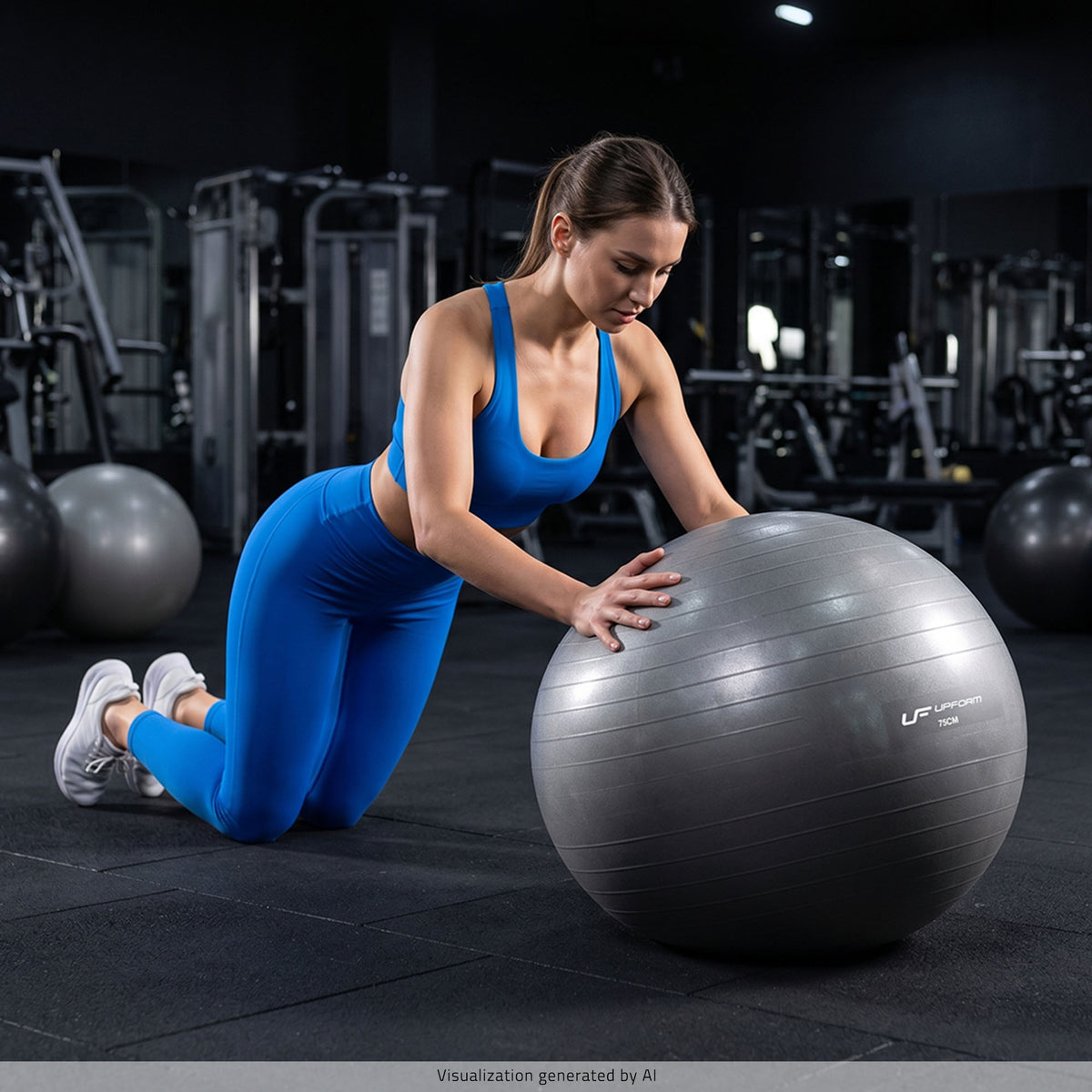 Professioneller Anti-Burst 75 cm Graphit-Turnball – Ansicht 5