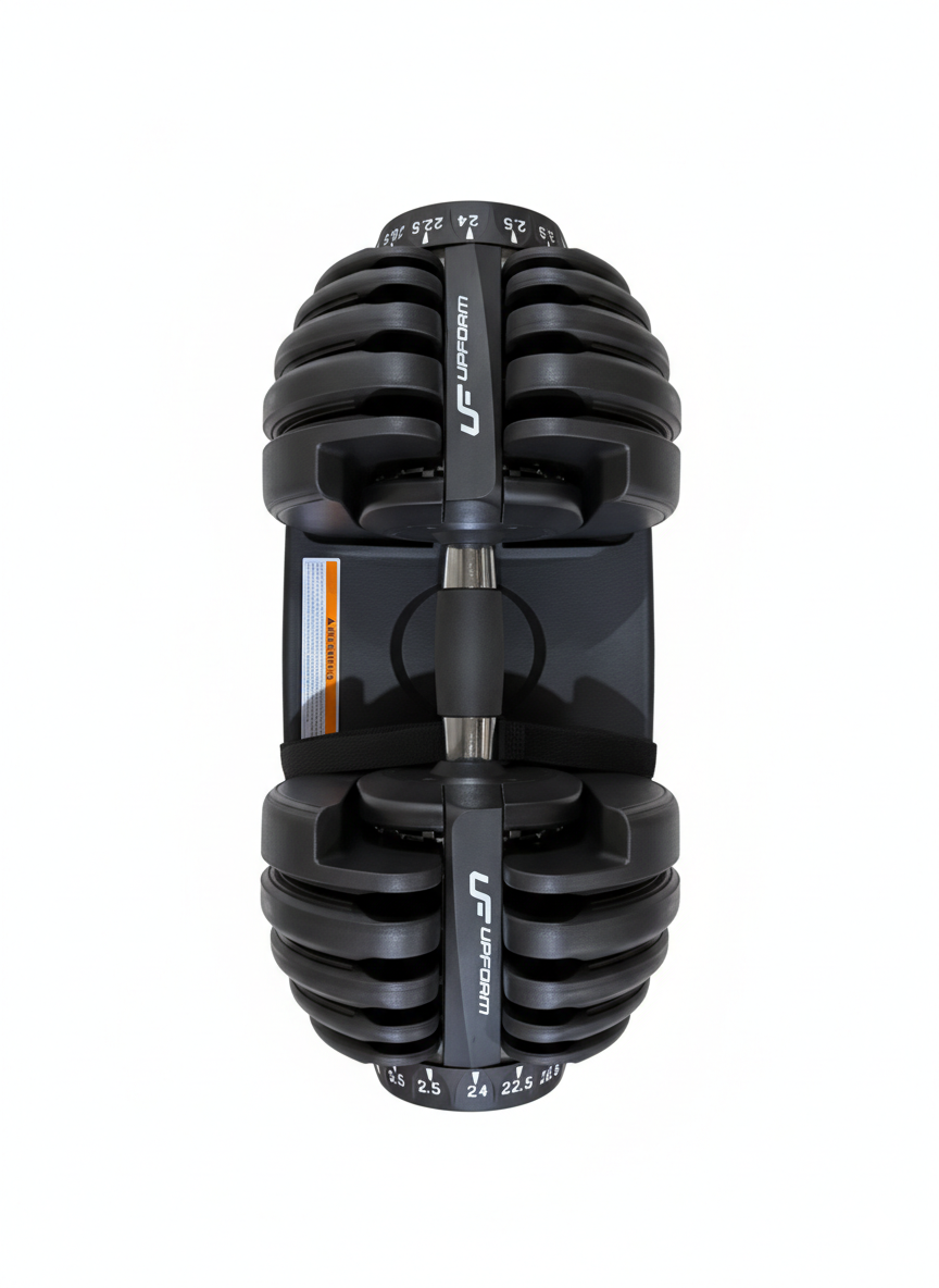 Die Hanteln sind 2,5 - 24 kg verstellbar - UpForm – Ansicht 2