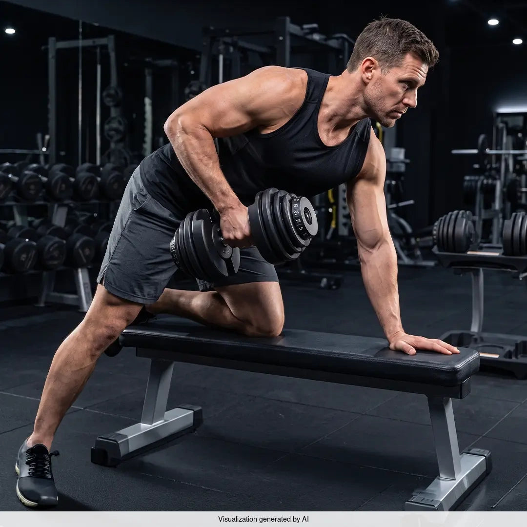 Die Hanteln sind 2,5 - 24 kg verstellbar - UpForm – Ansicht 11