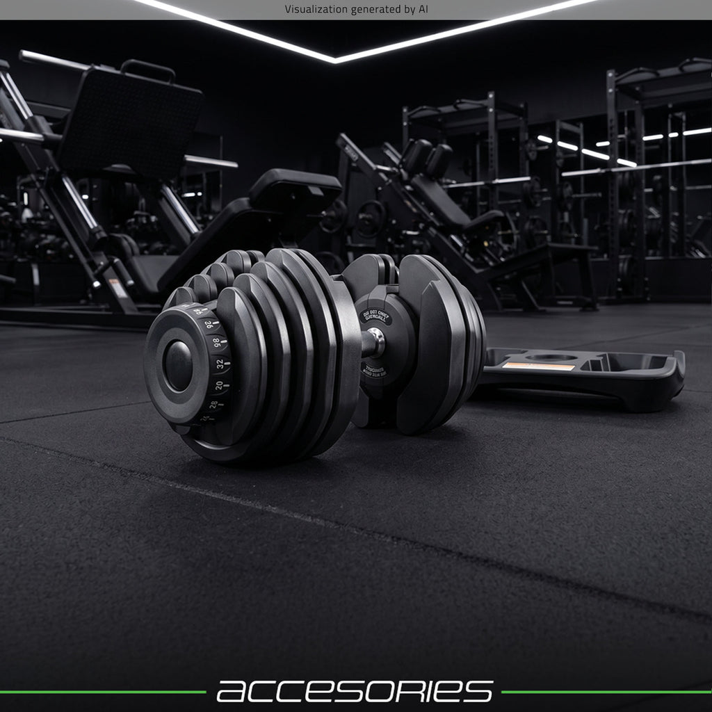 Die Hanteln sind 2,5 - 24 kg verstellbar - UpForm – Ansicht 8