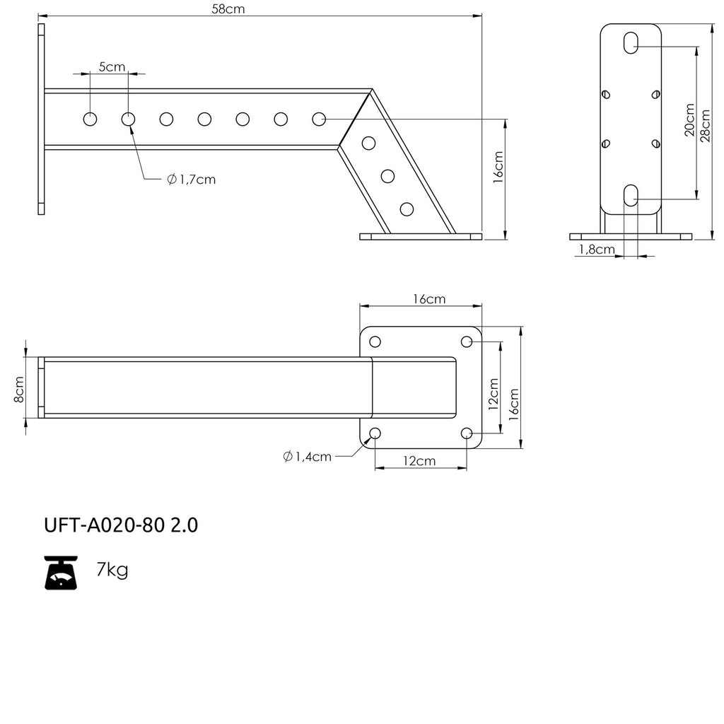 RIG PRO 80x80-Frame-Stützung - UpForm – Ansicht 4