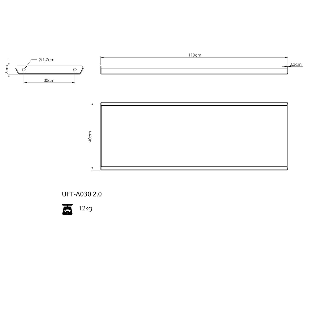 Regal für RIG PRO 80x80 Zubehör - UpForm – Ansicht 4