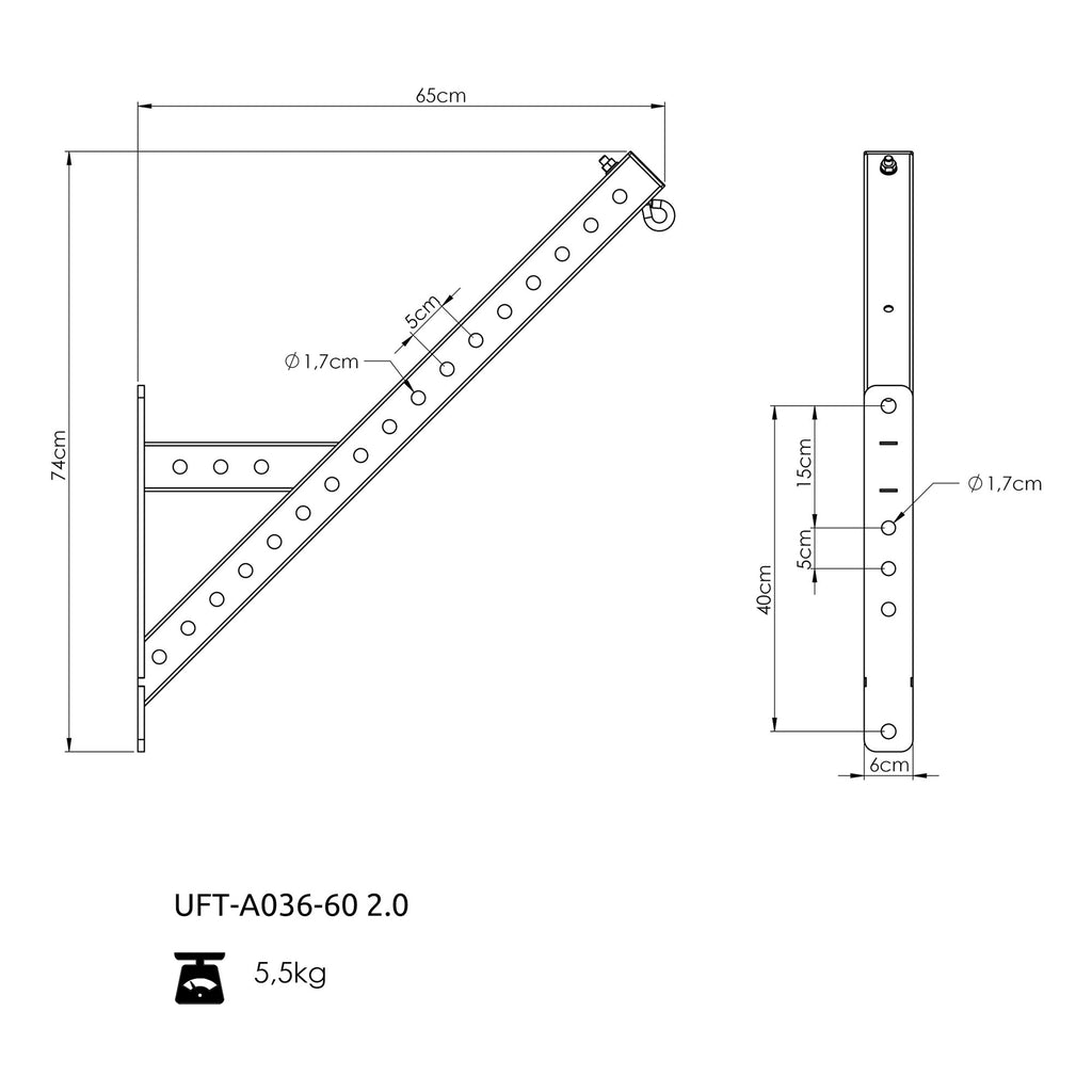 45 Grad-Schalter für RIG COMPACT 60x60 - UpForm – Ansicht 4