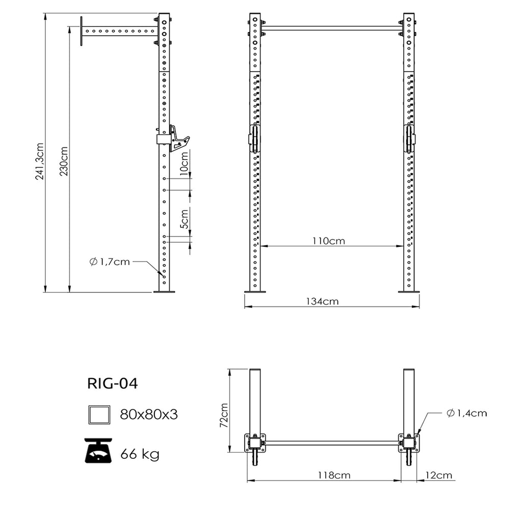 Power Cage PRO UFT-RIG-04 mit Zubehör - UpForm – Ansicht 8