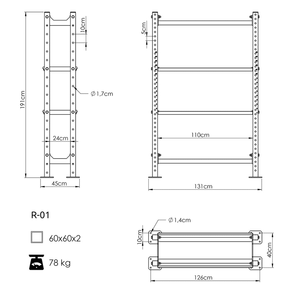 Modulares Zubehör-Regal COMPACT R-01 - UpForm – Ansicht 5