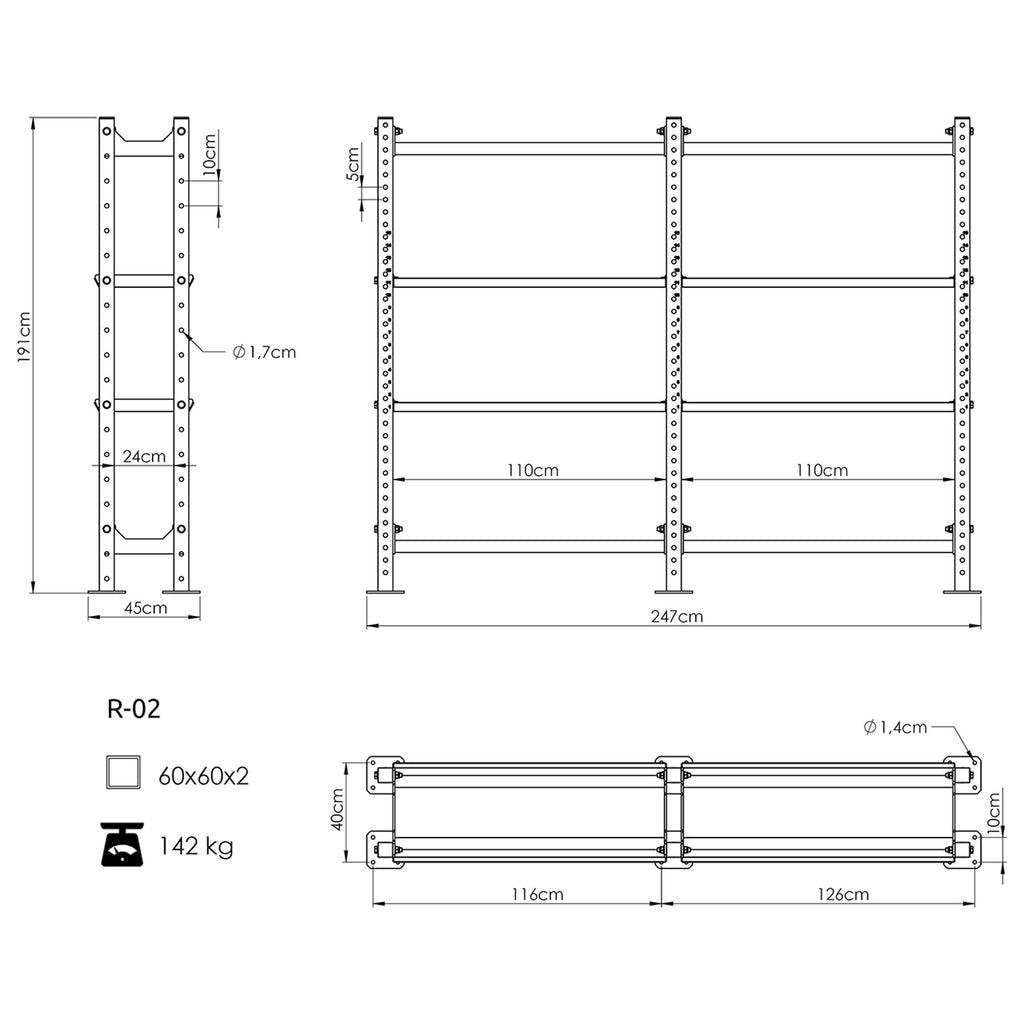 Modulares Zubehör-Regal COMPACT R-02 - UpForm – Ansicht 5
