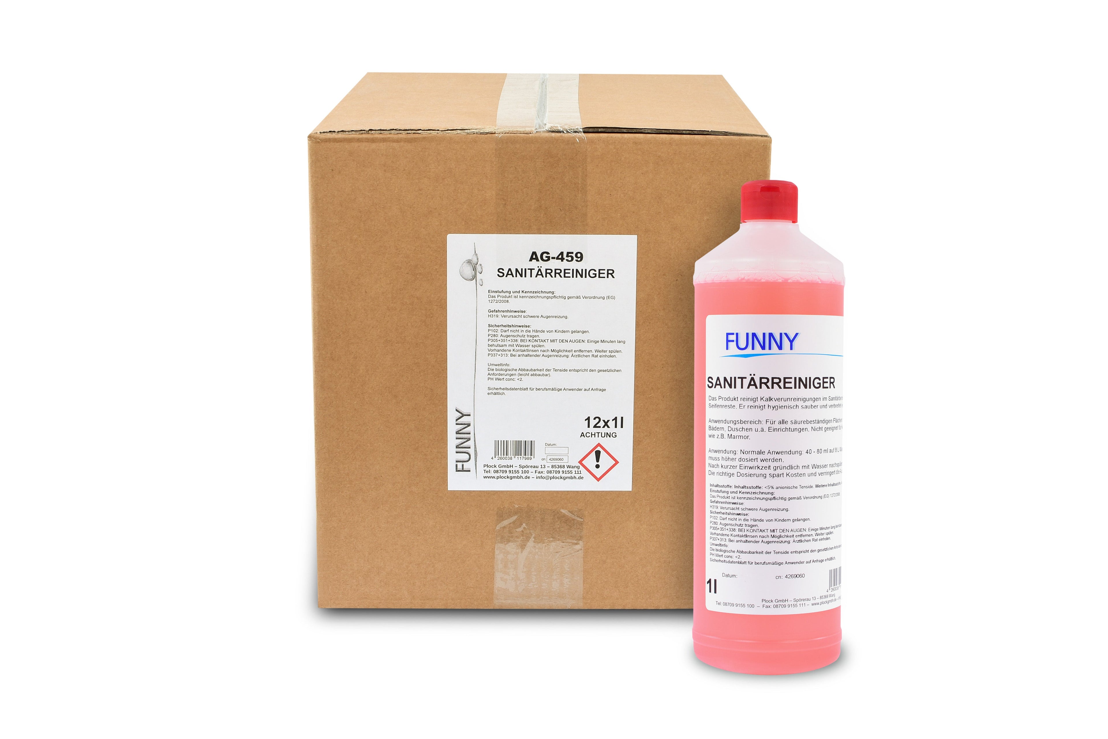 Sanitärreiniger, 12 x 1 l