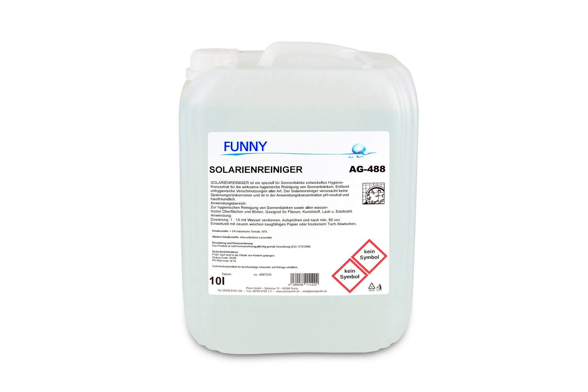 Solariumreiniger, 10 l