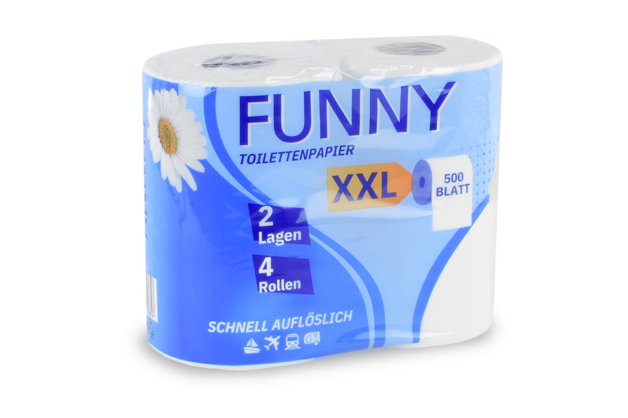 Toilettenpapier 2-lagig, 500 Blatt