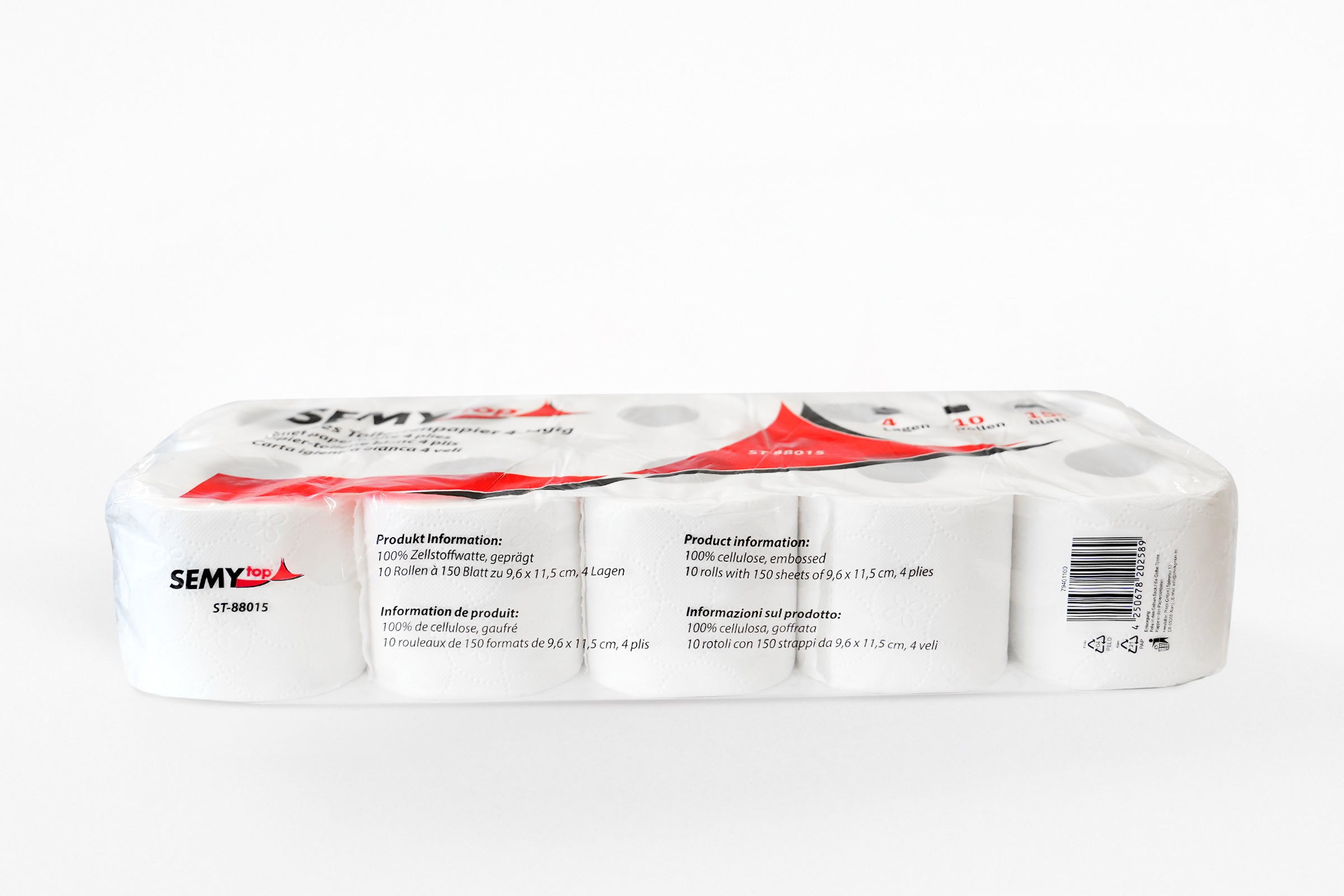 Toilettenpapier, 4-lagig, 150 Blatt