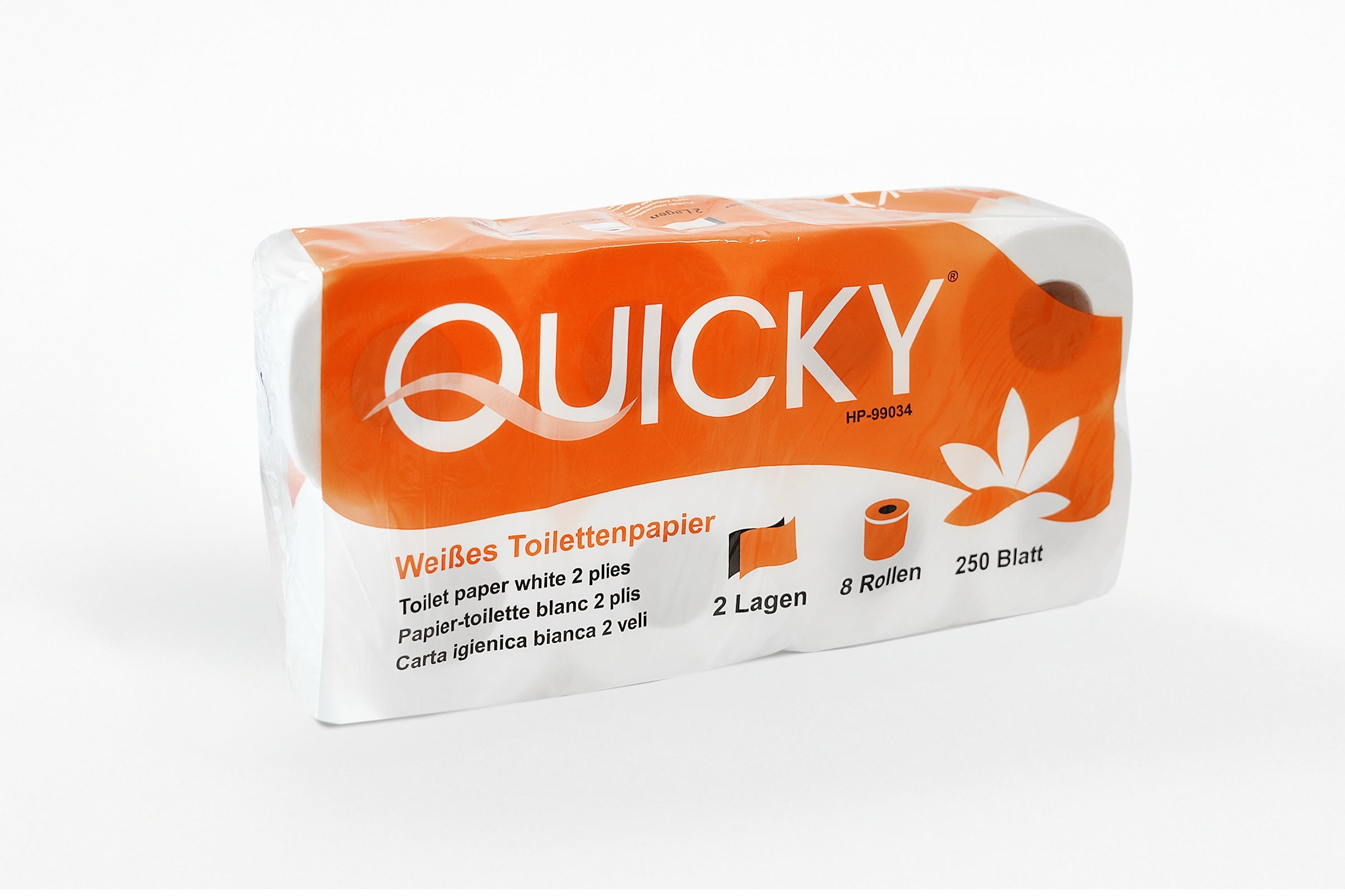 Toilettenpapier 2-lagig, 250 Blatt